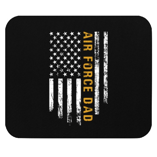USA Flag Air Force Dad PILOT Mouse Pads