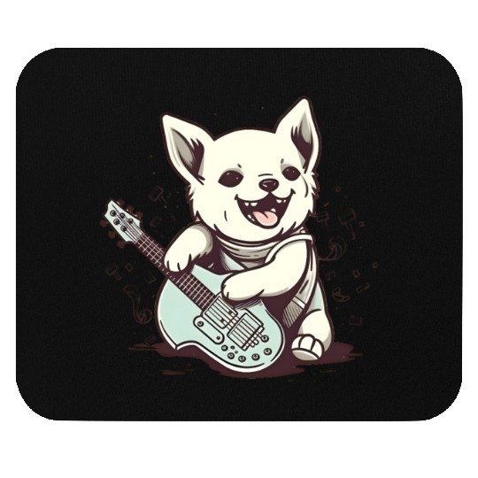 Guitar-Cat Mouse Pads