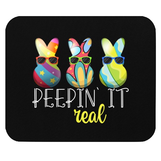 Peepin 39 It Real Happy Easter Bunny Egg Hunt Mouse Pads