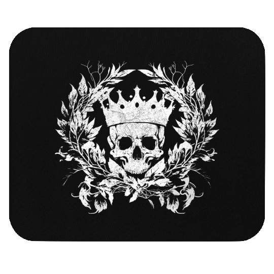 Skull with Crown Halloween Metal Tattoo Skull Mouse Pads