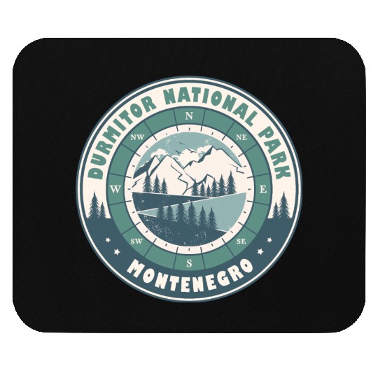 Durmitor National Park Montenegro Vintage Hiking Mouse Pads