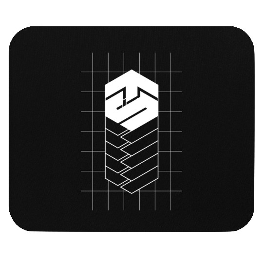 Tech Steve White V-Groved Collection Mouse Pads