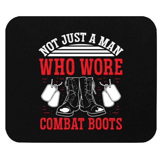 Soldier not just combat boots military army Mouse Pads