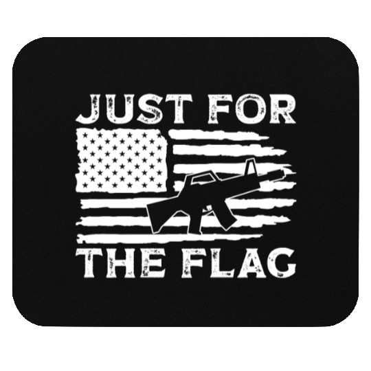 Soldier just for flag military army veteran Mouse Pads
