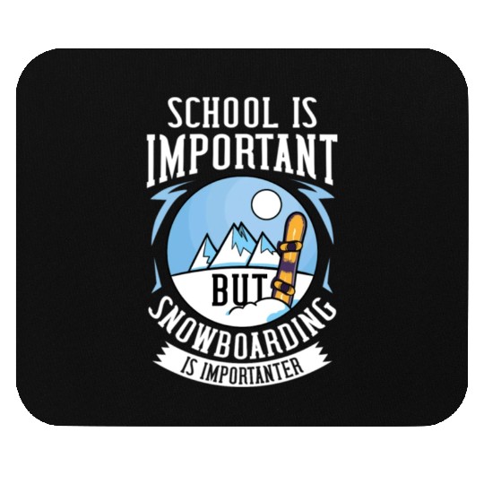 Snowboarding Mountain Funny Freestyle Snowboard Mouse Pads