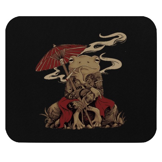 Japanese Frog Chill Mouse Pads