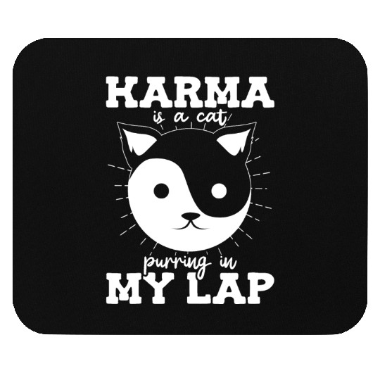 Karma is a Cat Purring in My Lap Witchcraft Tarot Mouse Pads