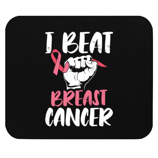 I Beat Breast Cancer Survivor Breast Cancer Mouse Pads