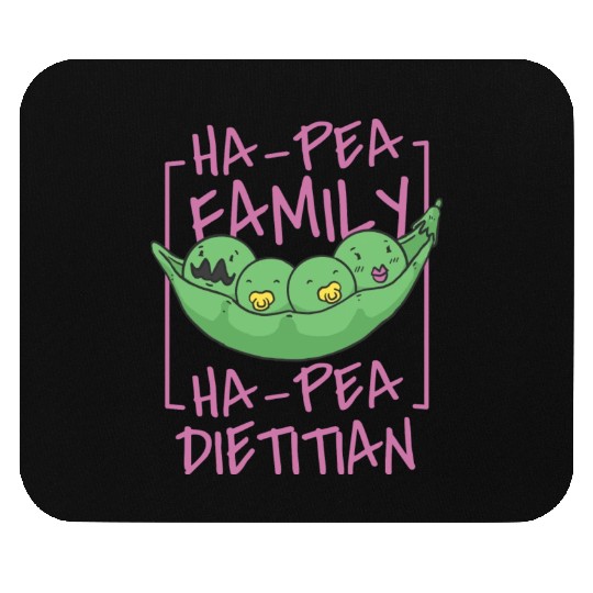 Dietitian Ha Pea Cartoon Mouse Pads