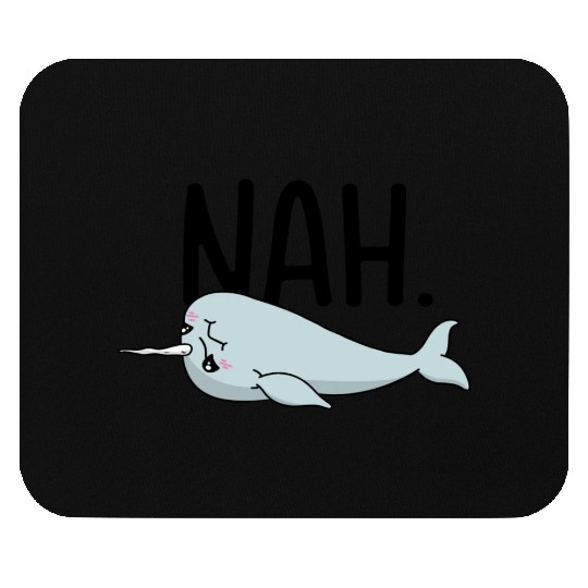 Procrastinating Narwhal Lover Aquatic Animals Mouse Pads