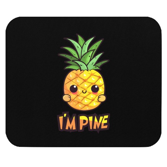 i'm pine funny pineapple design Mouse Pads