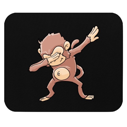 Monkey Dabbing Primate Zookeeper Mouse Pads