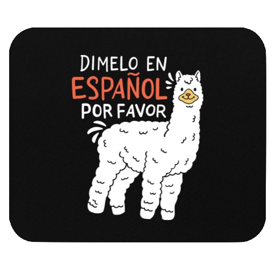 Spanish Teacher Llama Mouse Pads