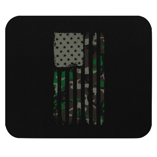 Camouflage American Flag Jungle Camo USA Flag Mouse Pads