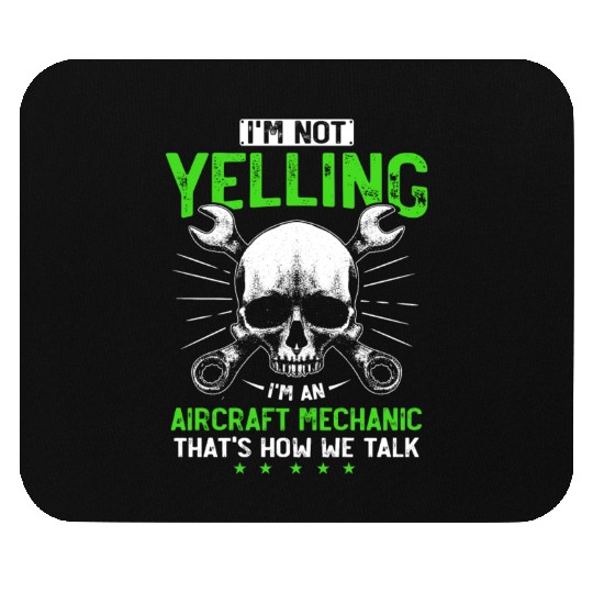 Aircraft Mechanic, airplane mechanic Mouse Pads