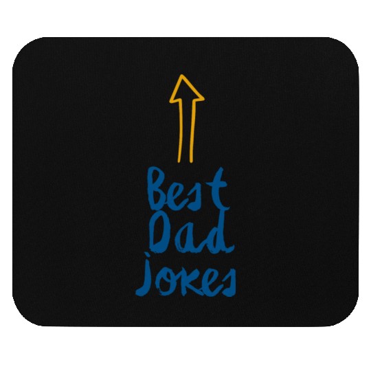 best dad jokes typography graphic Mouse Pads