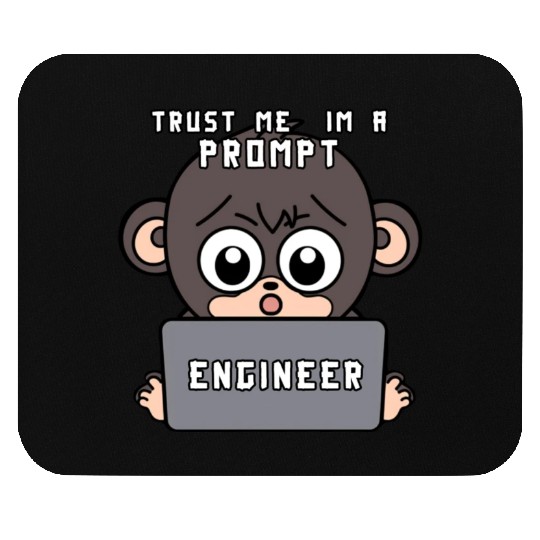Trust me im a prompt Engineer - i love my Job ape Mouse Pads