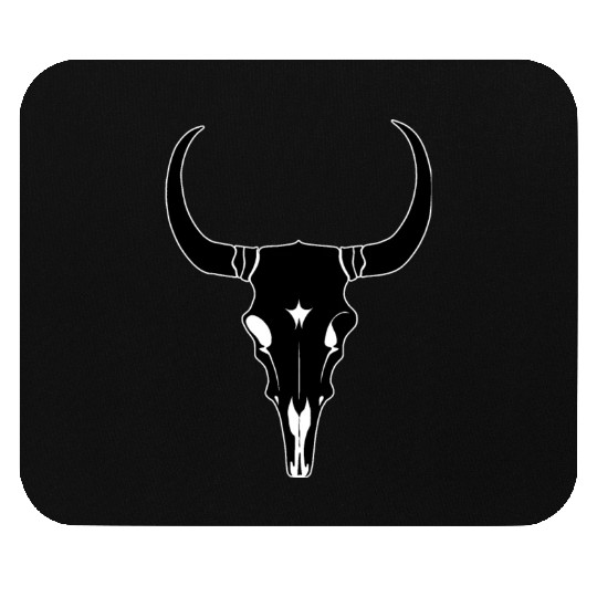 Cattle Skull Cow Skull Rodeo Western Skeleton Mouse Pads