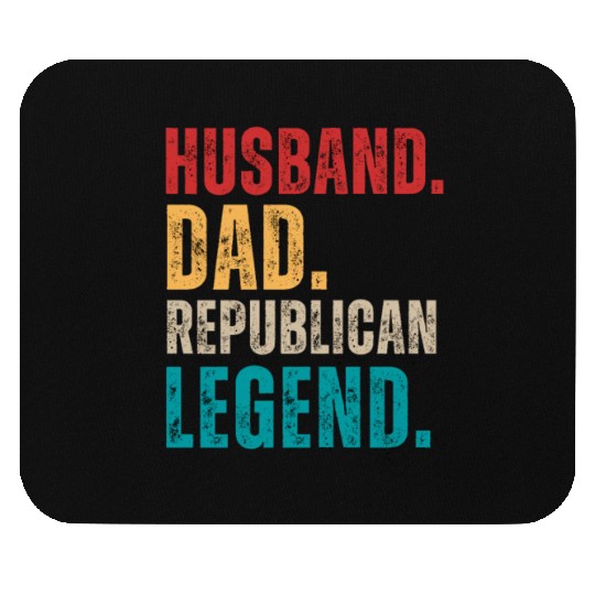 Husband Dad Republican Legend Republican Supporter Mouse Pads