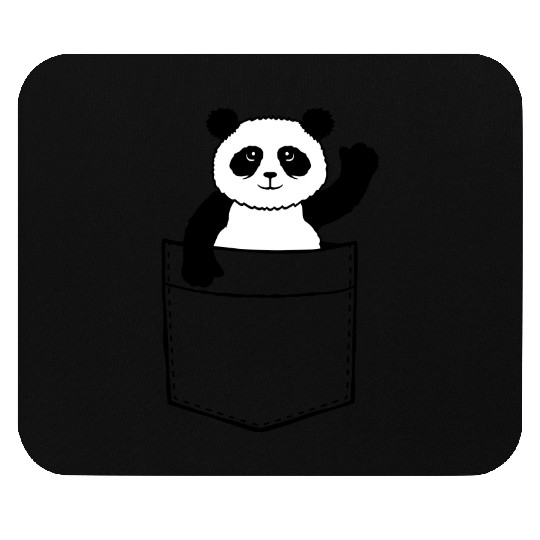Travel Chest Bag Panda Bear Waving Friendly Mouse Pads