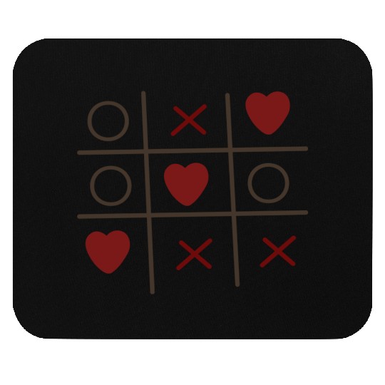 Cool Valentine s Day Criss Cross Heart Mouse Pads