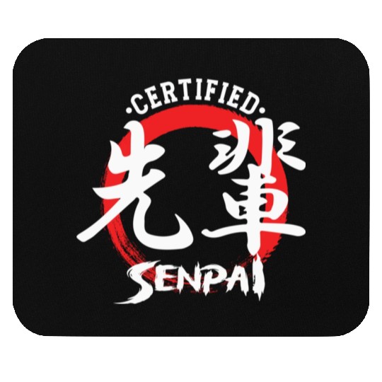 Certified Senpai Japanese Manga Anime Lover Otaku Mouse Pads