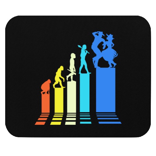 Square Dancer Evolution Retro Style Square Dancing Mouse Pads