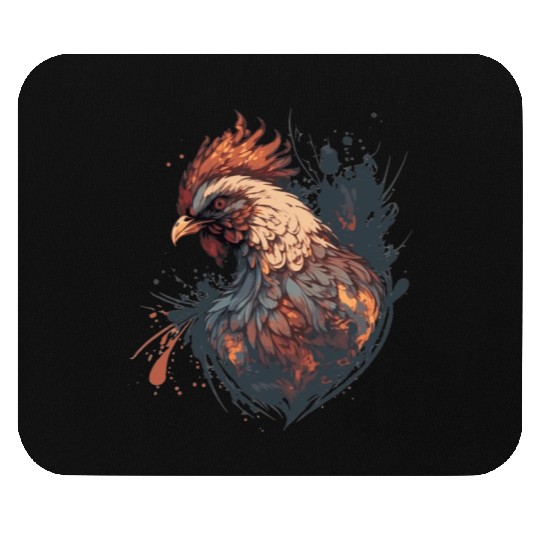 Abstract Graffiti Chicken Farm Animal Pet Chickens Mouse Pads