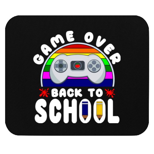 Funny Game Over Kids Student Back To School Mouse Pads
