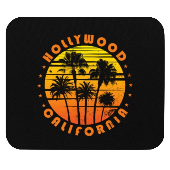 Retro Hollywood California Souvenir Vintage Palm Mouse Pads