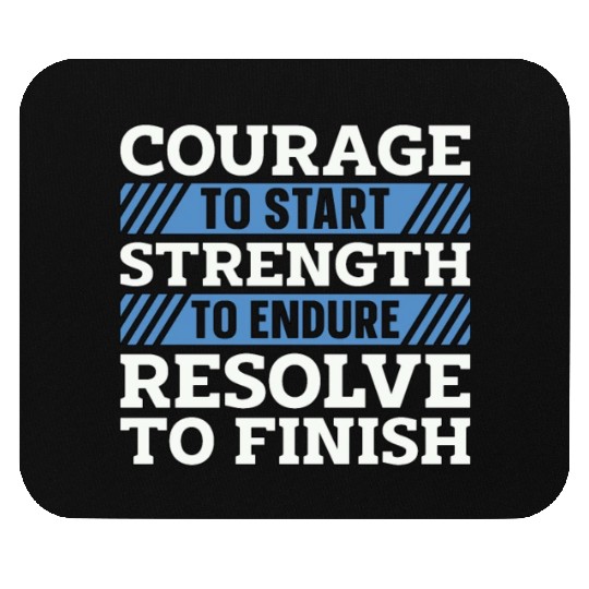 Cross Country Running Courage To Start XC Runner Mouse Pads