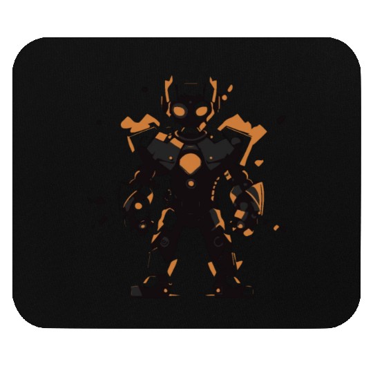 Geometric Robot Hero Mouse Pads