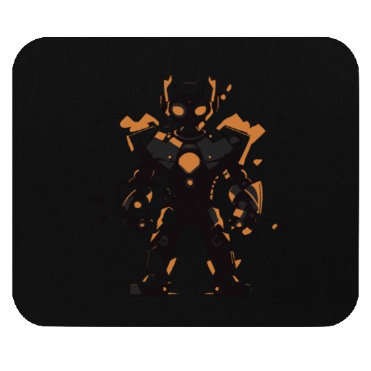 Geometric Robot Hero Mouse Pads