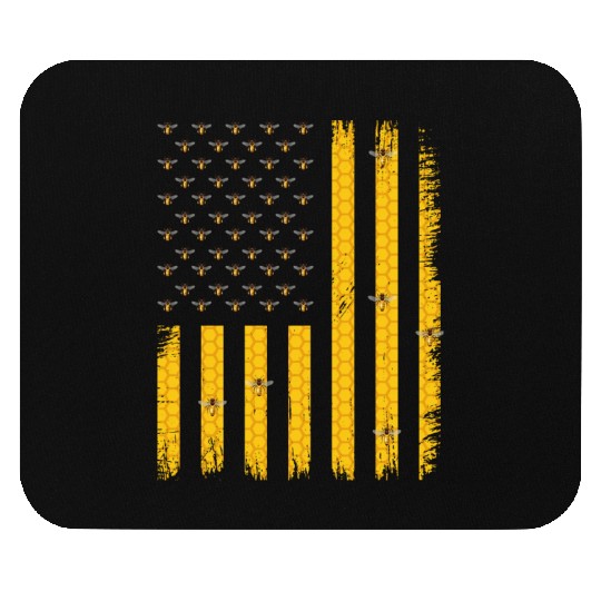 Beekeeper Usa Flag Mouse Pads