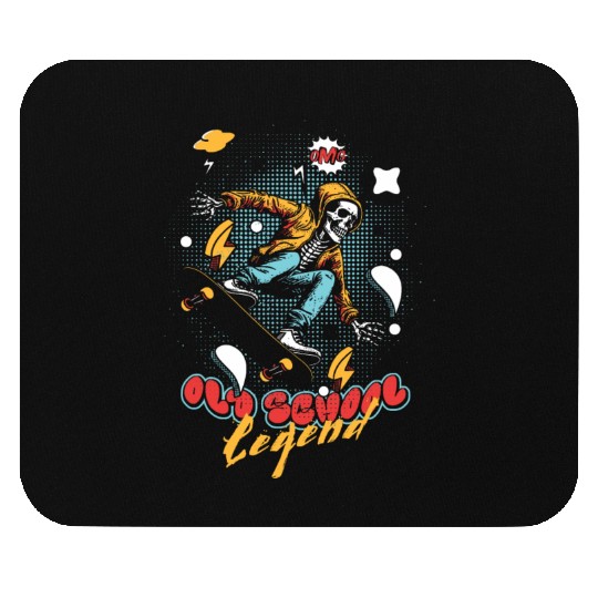 OLD SCHOOL Legend Skateboard Pop-Art Style 242 Mouse Pads