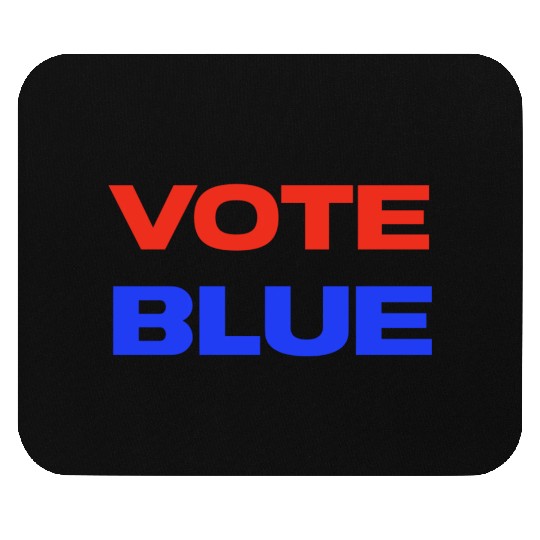 Vote Blue Democratic Party Liberal Voting Mouse Pads