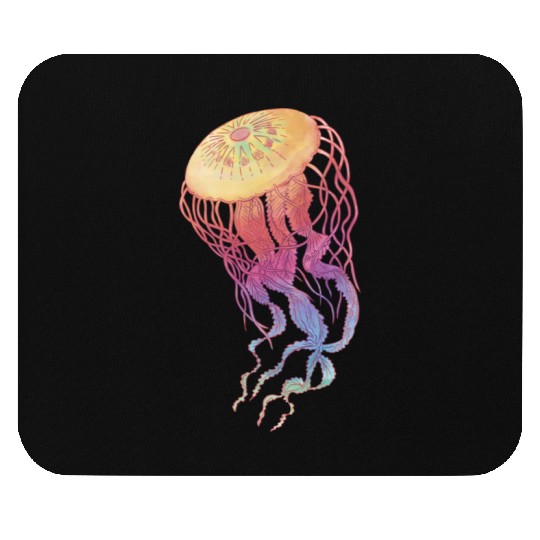 Colorful Jellyfish Mouse Pads