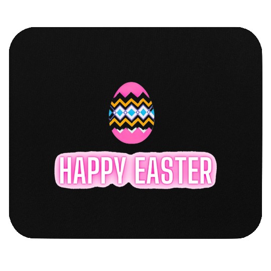 Happy easter colored eggs design Mouse Pads