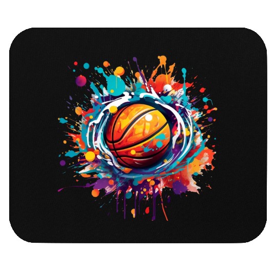 basketball graffiti art Mouse Pads