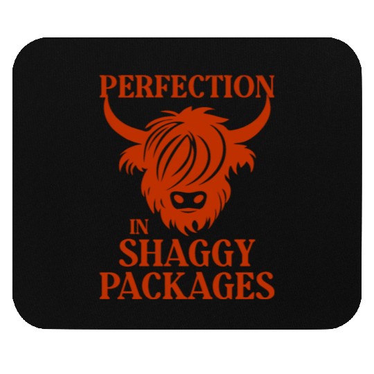 Perfection In Shaggy Packages Highland Cow Mouse Pads