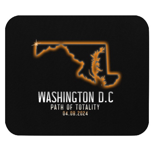 Washington DC Path Of Totality 4.8.24 EclipseWashi Mouse Pads