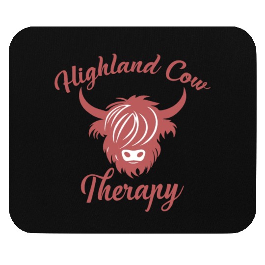 Highland Cow Therapy Mouse Pads