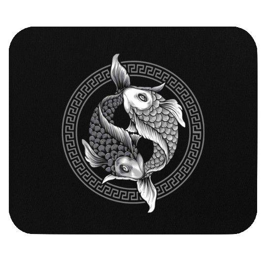 Yin Yang Koi Fish Mouse Pads