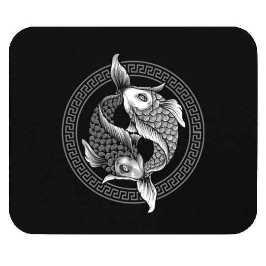 Yin Yang Koi Fish Mouse Pads