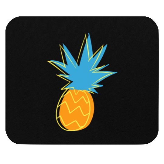 Neon Pop Art Pineapple Frenzy tumblr Mouse Pads