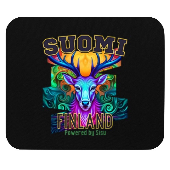 SUOMI FINLAND Powered by Sisu Reindeer edition Mouse Pads