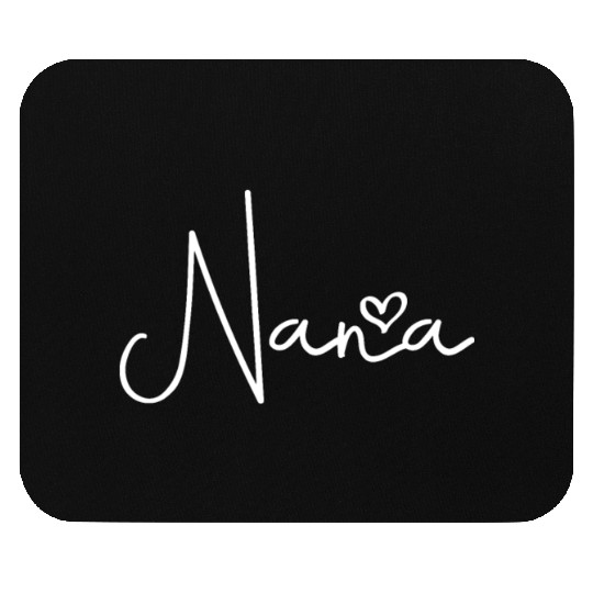 Cute Nana Heart Minimal Women Grandma Christmas Mo Mouse Pads