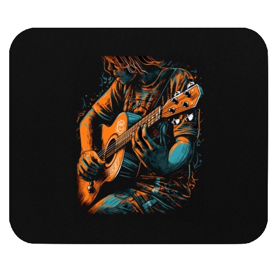 Guitar Player Guitarist Acoustic Music Band Mouse Pads
