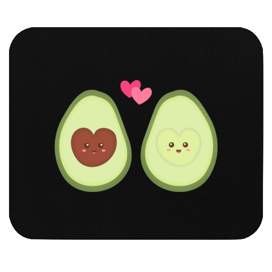 Cute Avocado In Love Mouse Pads