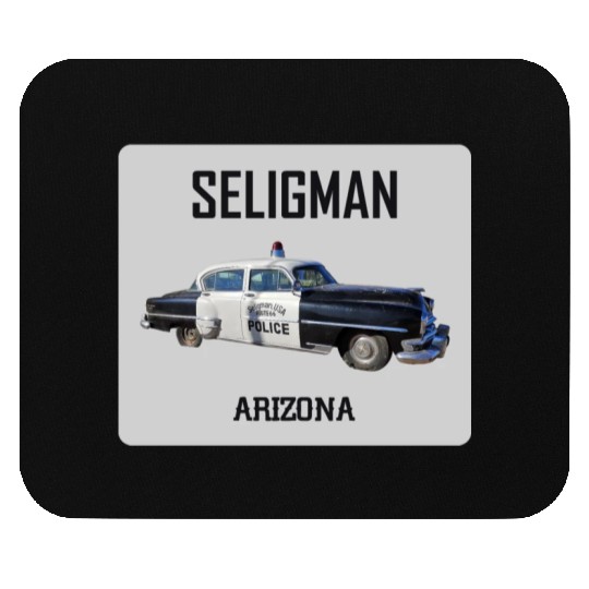 Old car city of Seligman in Arizonna, US Route 66 Mouse Pads